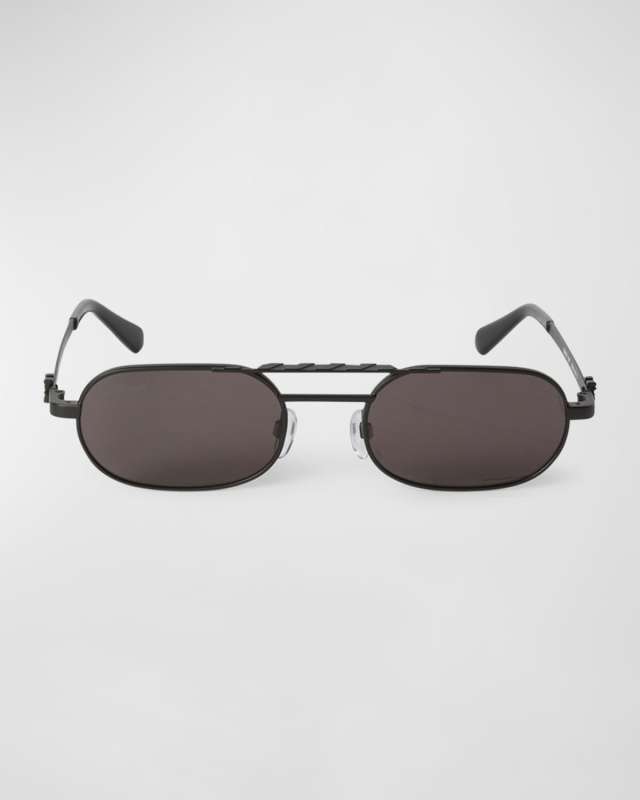 Baltimore Mixed-Media Aviator Sunglasses