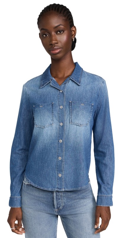 L'AGENCE Isla Denim Shirt Anvil