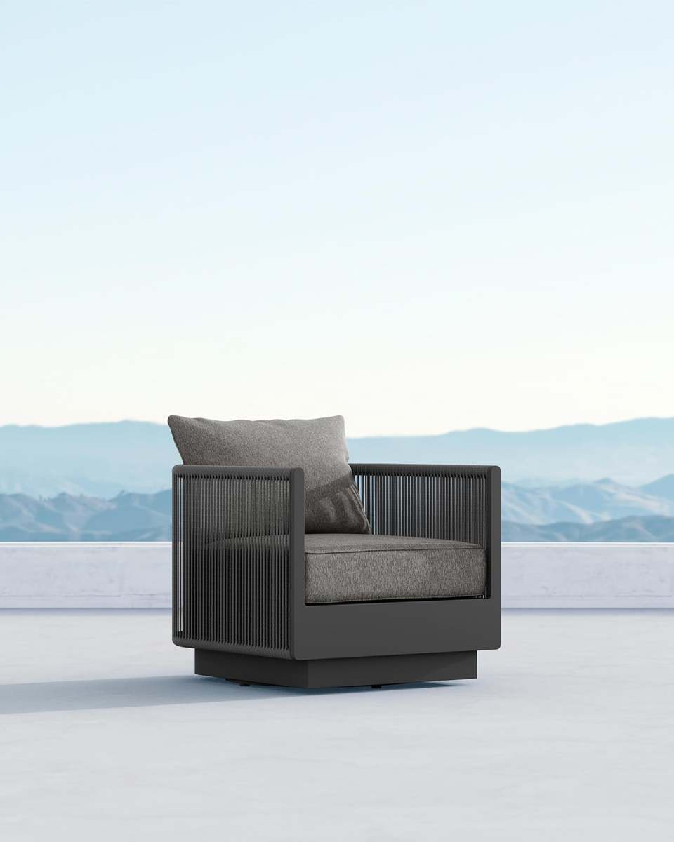 Porto Swivel Club Chair with Cushion