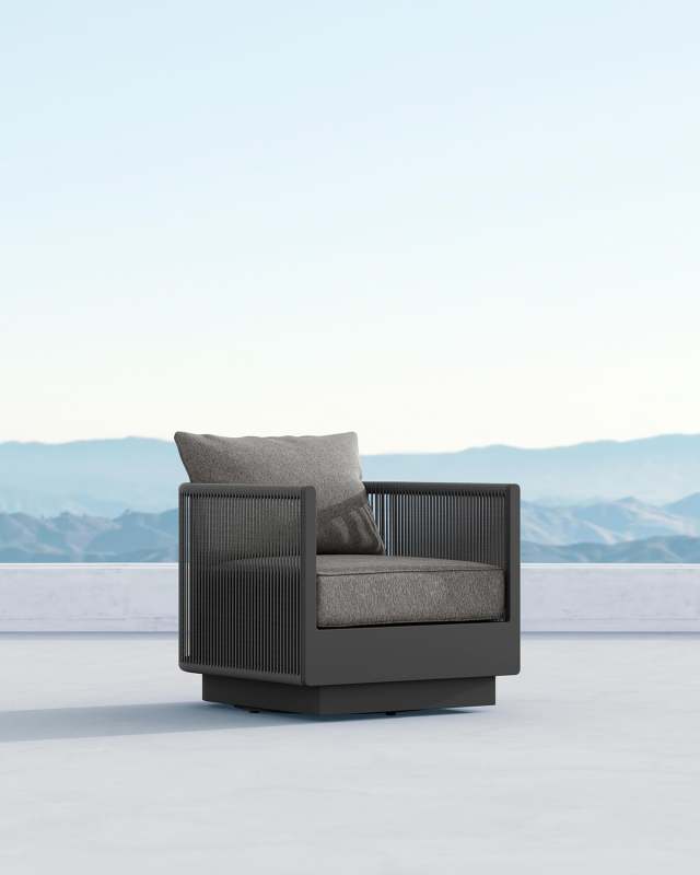 Porto Swivel Club Chair with Cushion