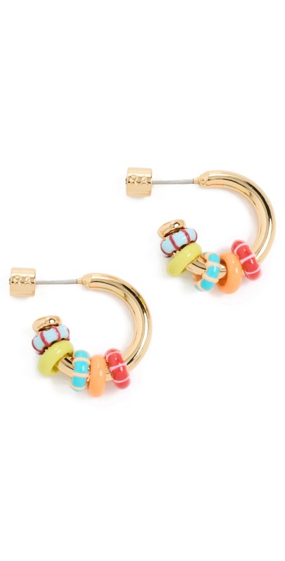 Roxanne Assoulin Just Another Day in Paradise Mini Hoops Rainbow