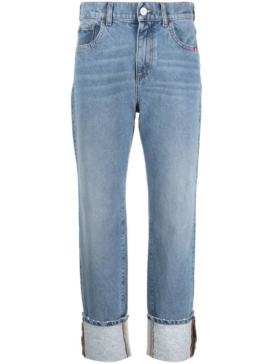 drainpipe straight-leg jeans