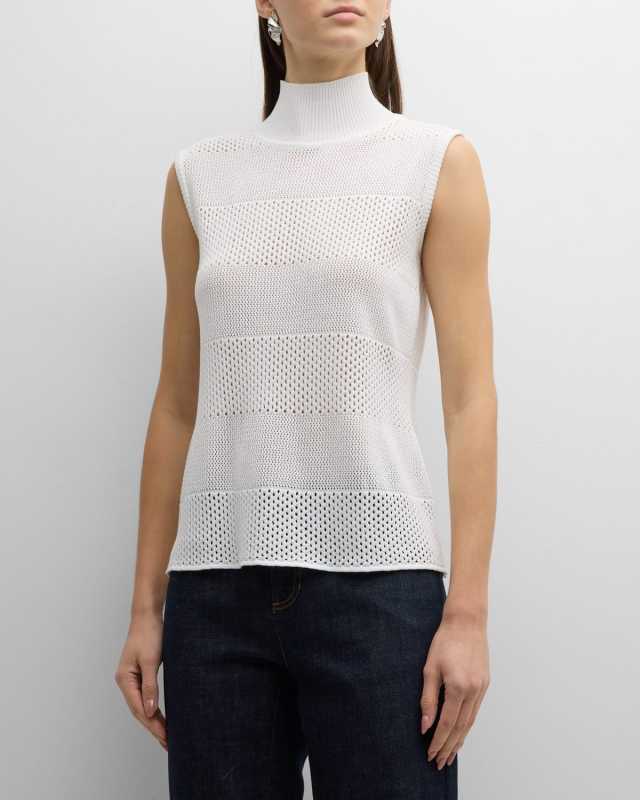 Soft Knit Turtleneck Tank Top