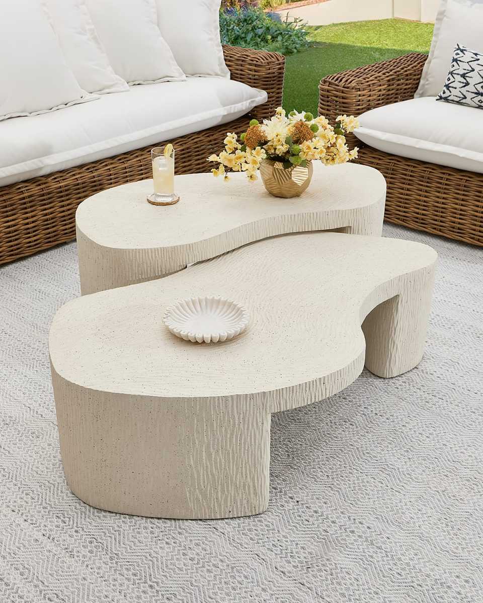 Nadia Outdoor Coffee Table, Tall
