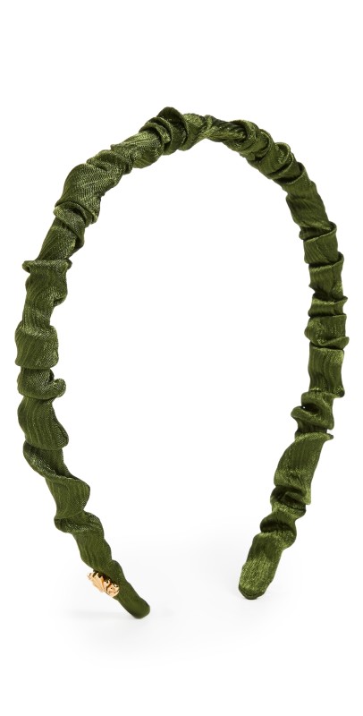 Lele Sadoughi Jessie Silk Headband Pine Gr
