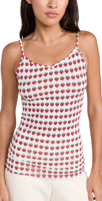Stripe & Stare String Cami Strawberry Daydreams