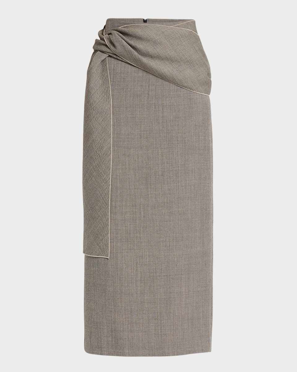 Laz Maxi Skirt with Knot Detail