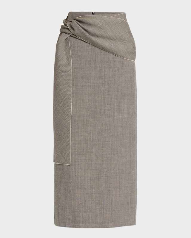 Laz Maxi Skirt with Knot Detail