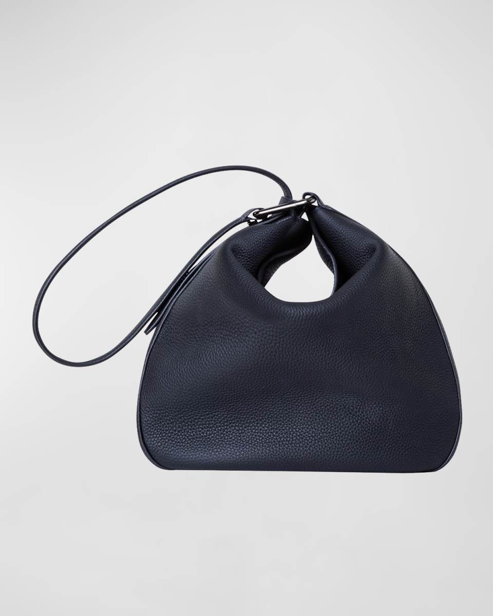 Anna Medium Leather Hobo Bag