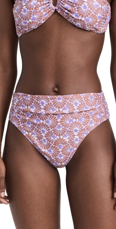 XIRENA Dorie Bikini Bottoms Violet Shells