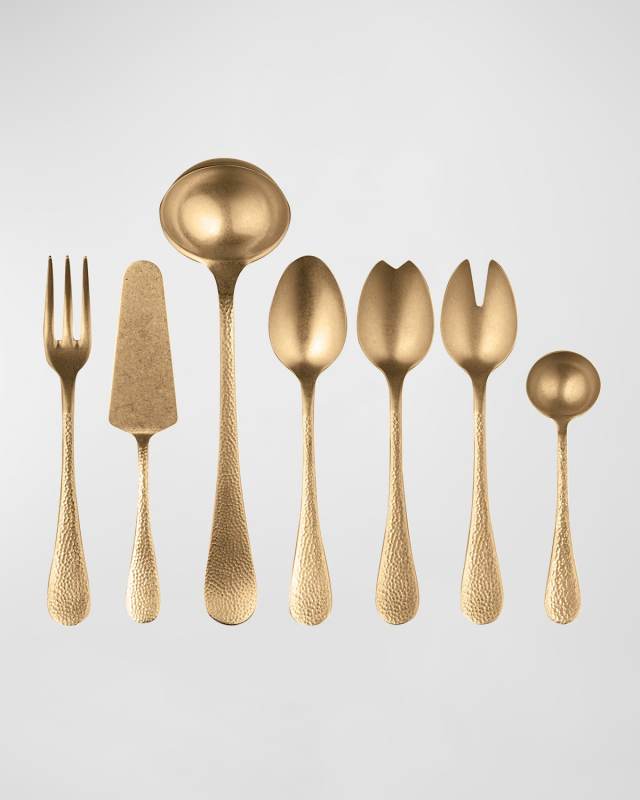 Epoque Pewter Oro 7-Piece Serving Set