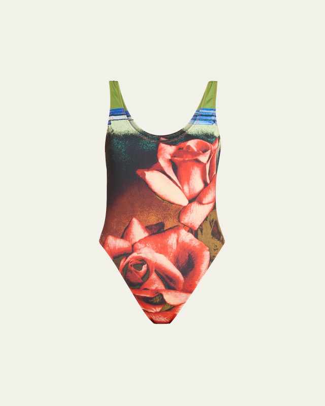 Roses One-Piece Swimsuit