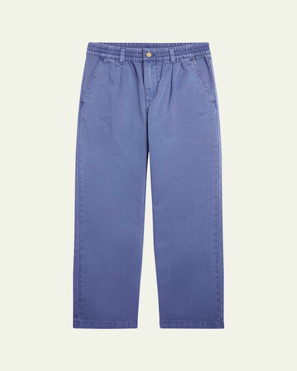 Boy's Cotton Twill Easy Straight-Leg Pants, Size 8-