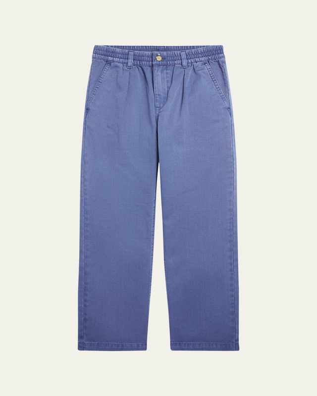 Boy's Cotton Twill Easy Straight-Leg Pants, Size 8-