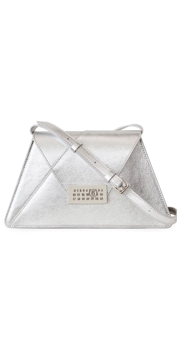 MM6 Maison Margiela Numbers Medium Shoulder Bag Silver