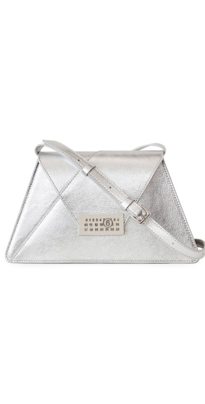 MM6 Maison Margiela Numbers Medium Shoulder Bag Silver