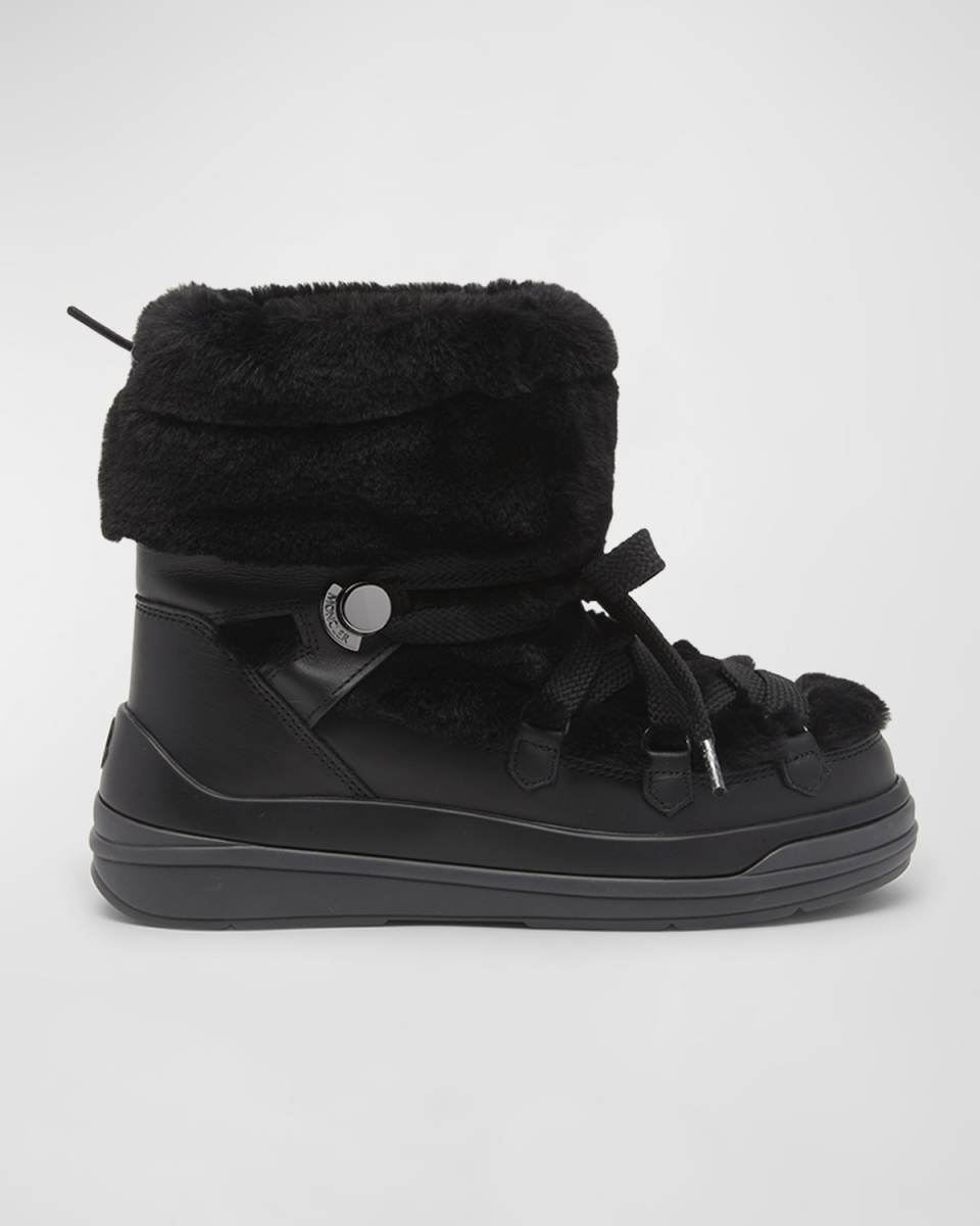 Insolux Leather Faux Fur Snow Boots