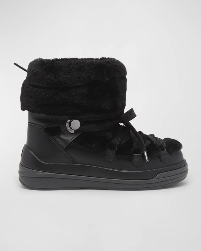 Insolux Leather Faux Fur Snow Boots