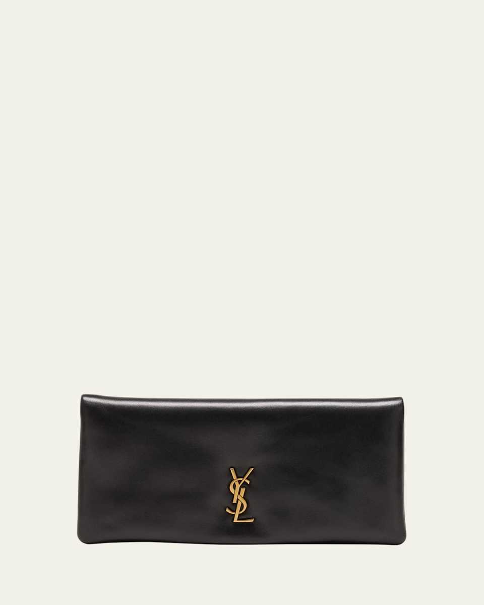 Calypso YSL Pouch Clutch Bag in Lambskin Leather