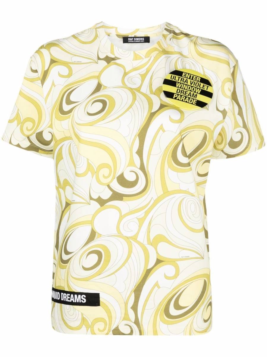 abstract-print T-shirt