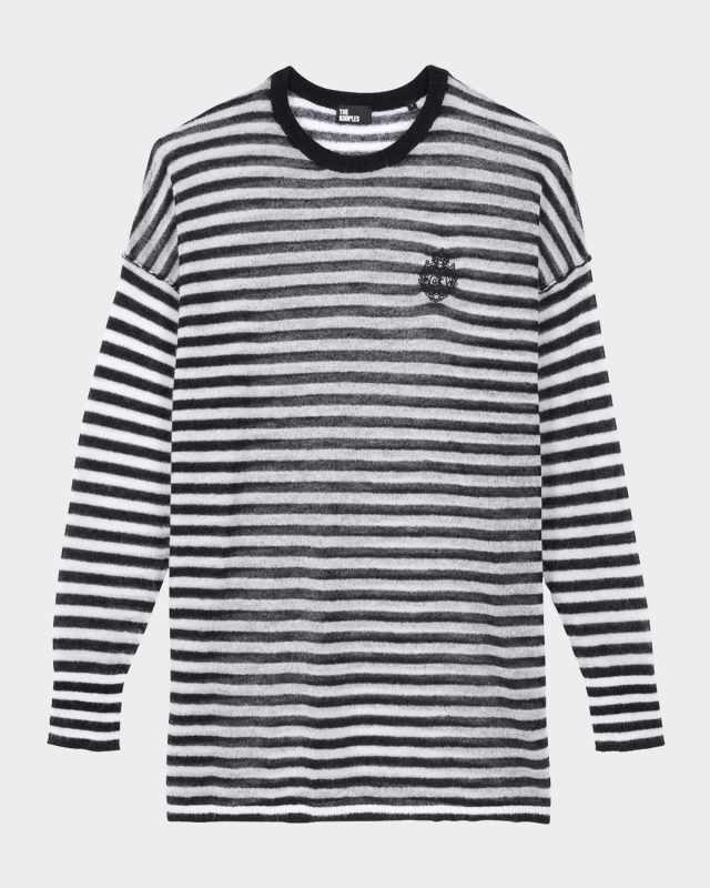 Stripe Wool-Blend Sweater