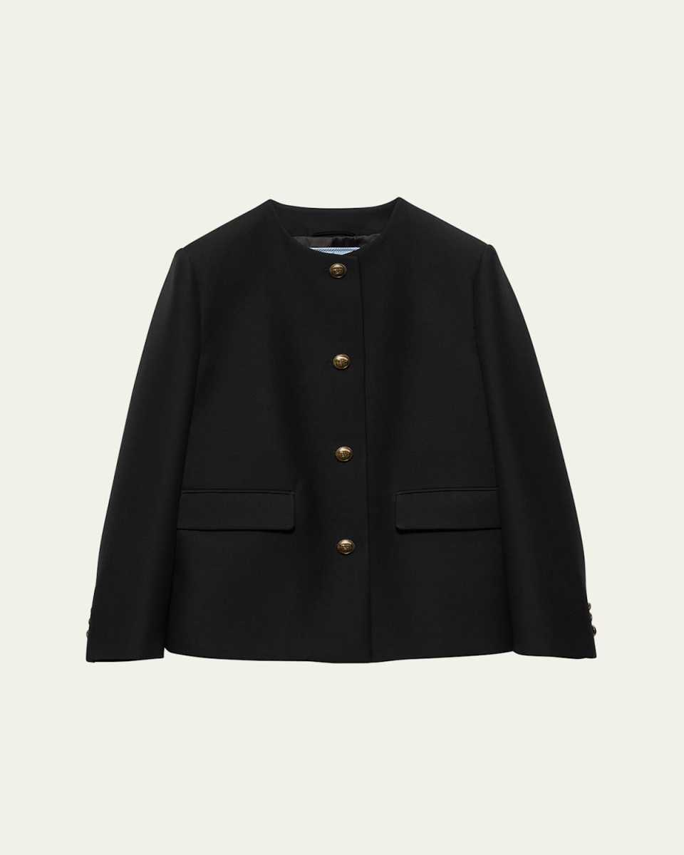 Twill Weave Wool Jacket