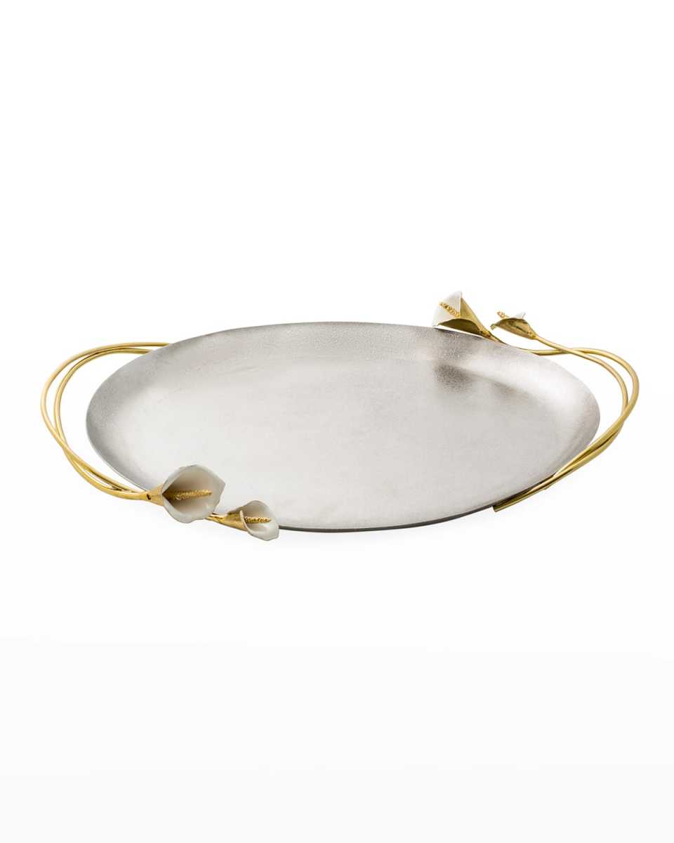 Calla Lily Oval Tray