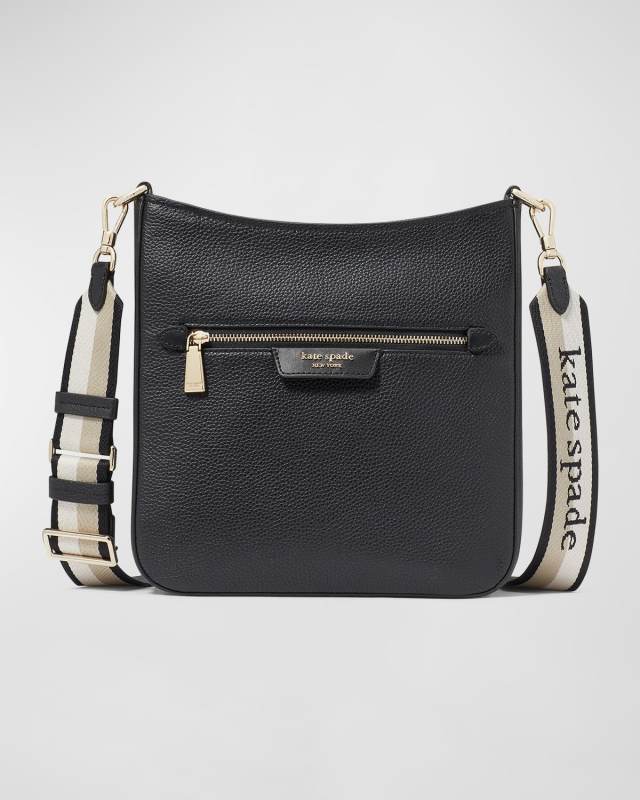 hudson pebbled leather crossbody bag