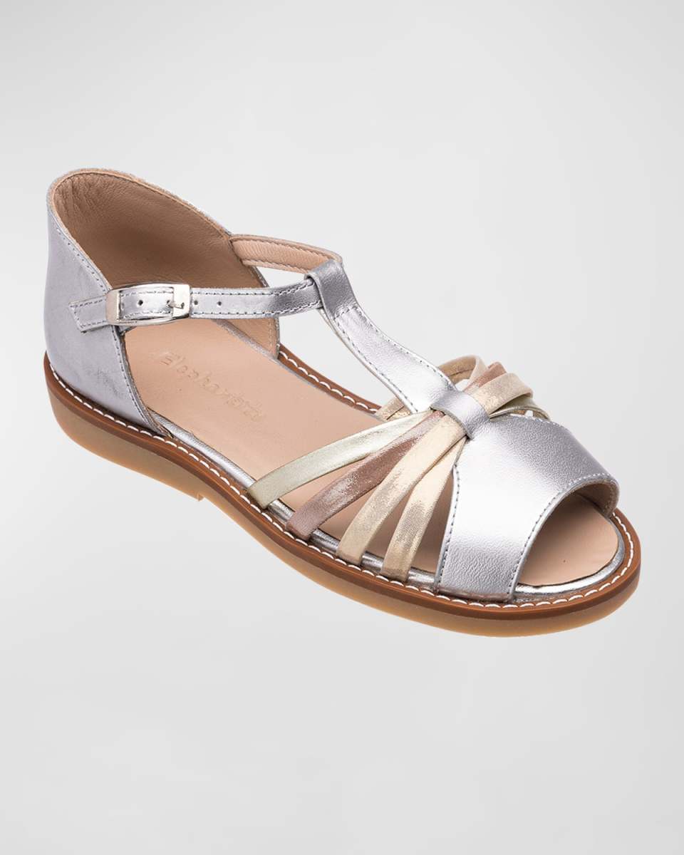 Girl's Nadine Metallic Leather Sandals, Toddler/Kids