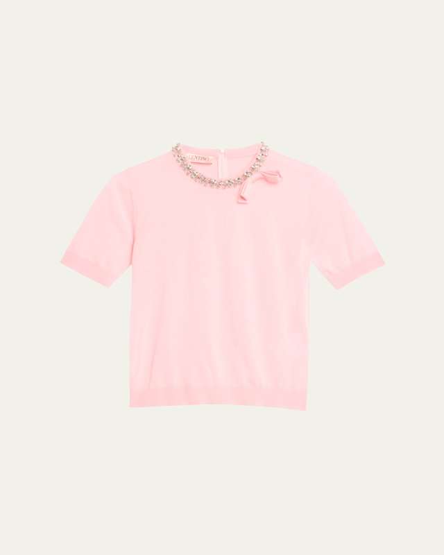Crystal Bow Crewneck Sweat
