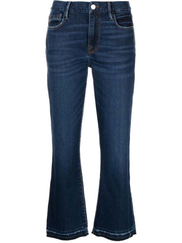 high-rise flared jeans