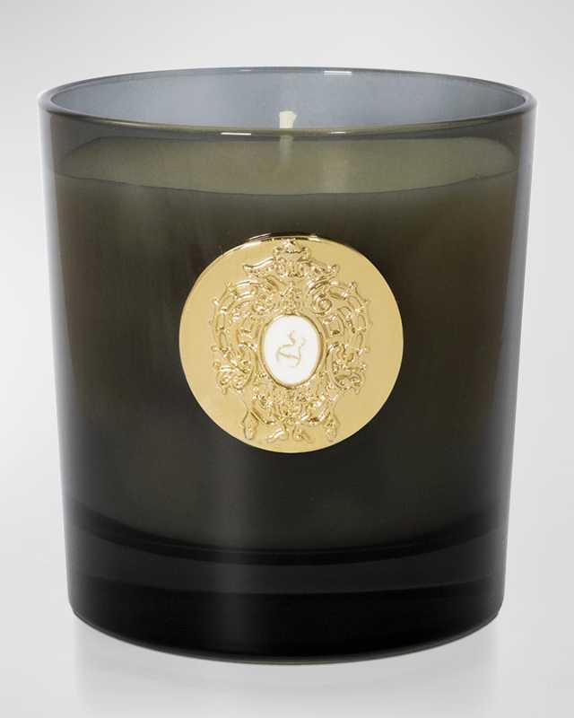 8.81 oz. Hale Bopp Black Glass Candle