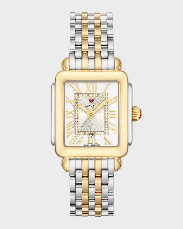 Deco Madison Mid Two-Tone Diamond-Dial Watch