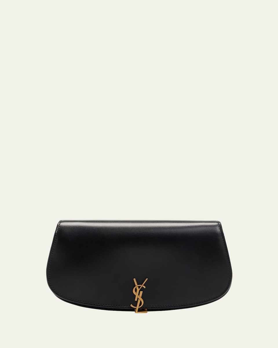 Voltaire YSL Monogram Wallet on Chain in Grained Leather