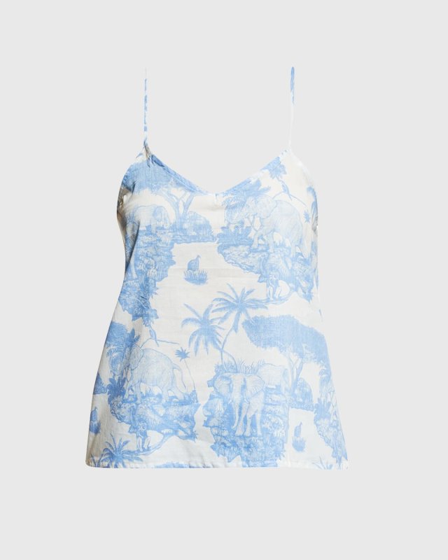 Loxodonta Printed Cami Pajama Set