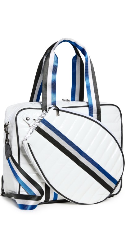 Think Royln Champion Tennis Bag White Patent