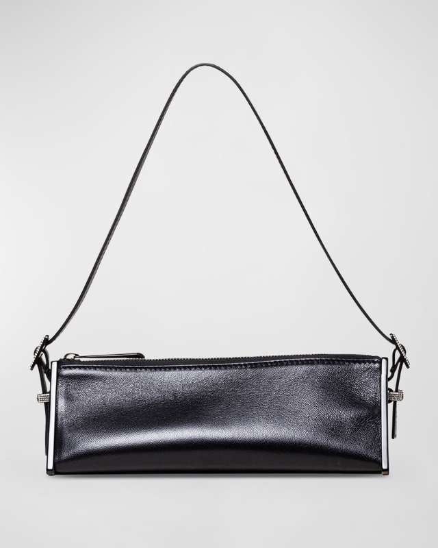 Joy Zip Leather Shoulder Bag