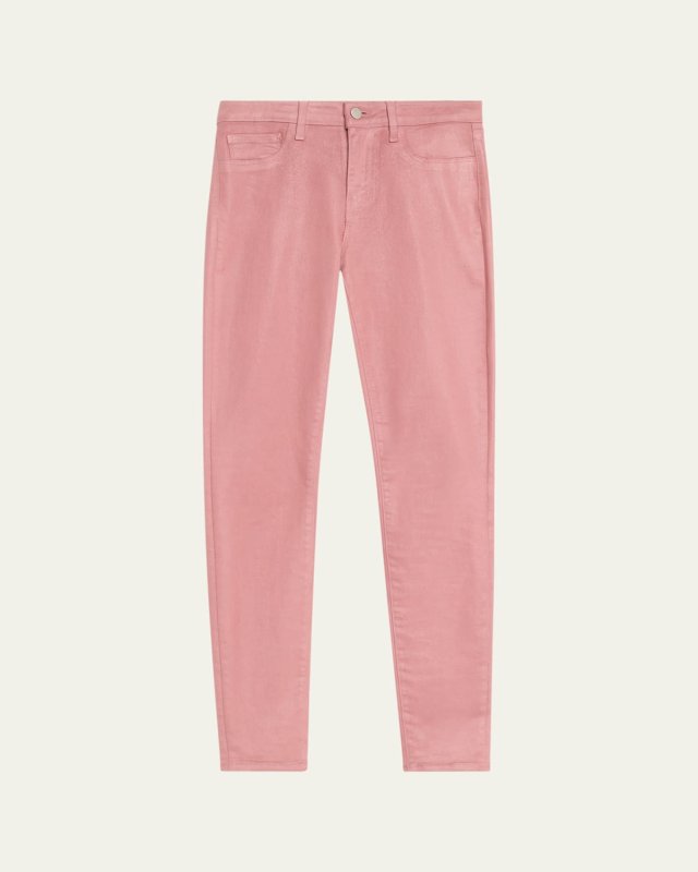 Marguerite High-Rise Coated Skinny Jeans