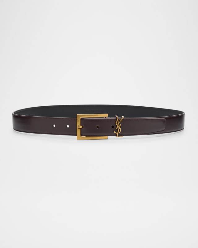 Cassandre YSL Leather Belt