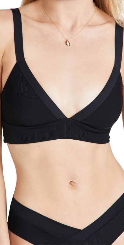 LSPACE Vera Bikini Top Black