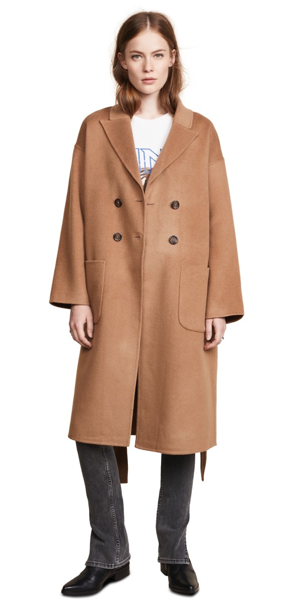 ANINE BING Dylan Coat Brown