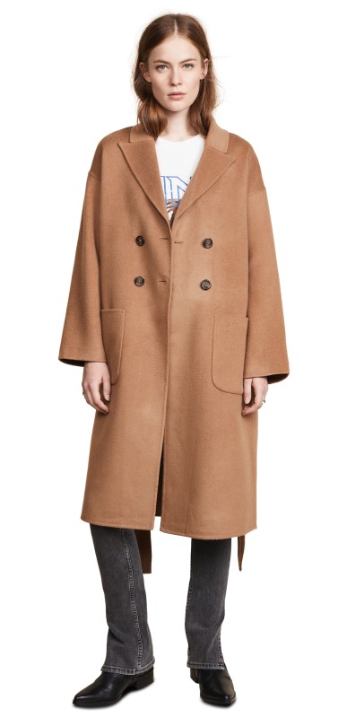 ANINE BING Dylan Coat Brown