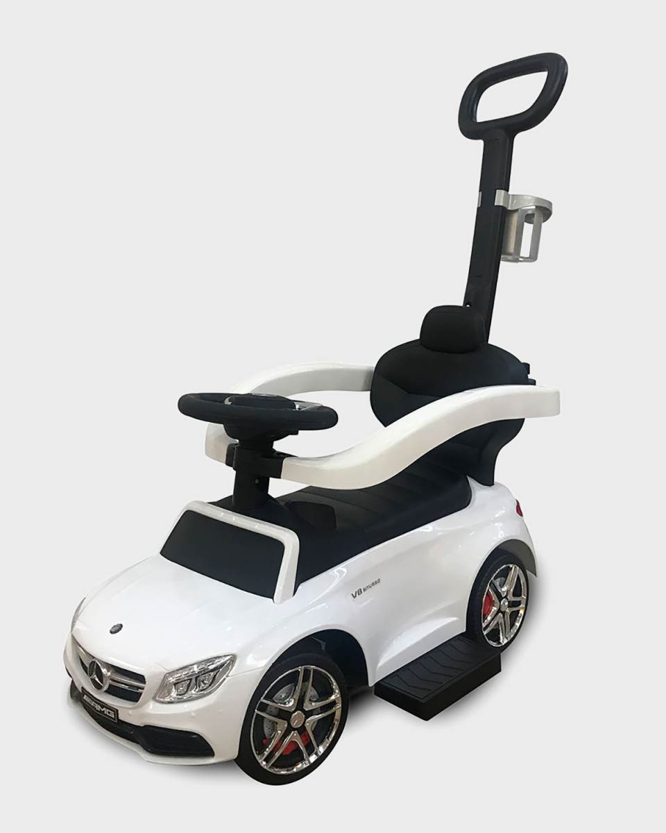 Mercedes C63 Push Car, White