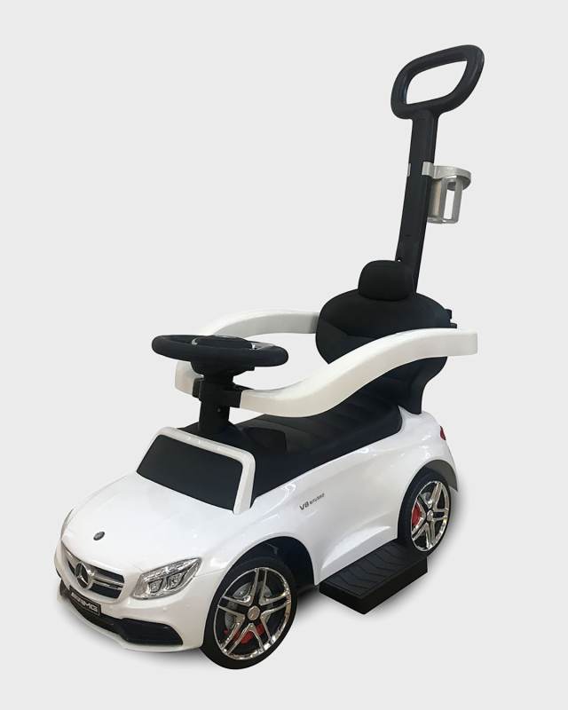 Mercedes C63 Push Car, White