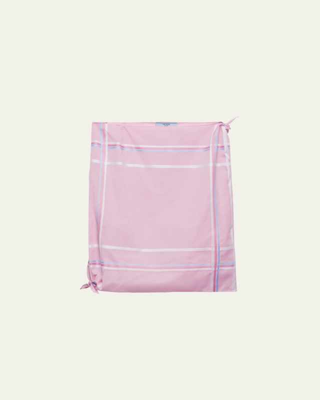Short Batista Cotton Check Skirt