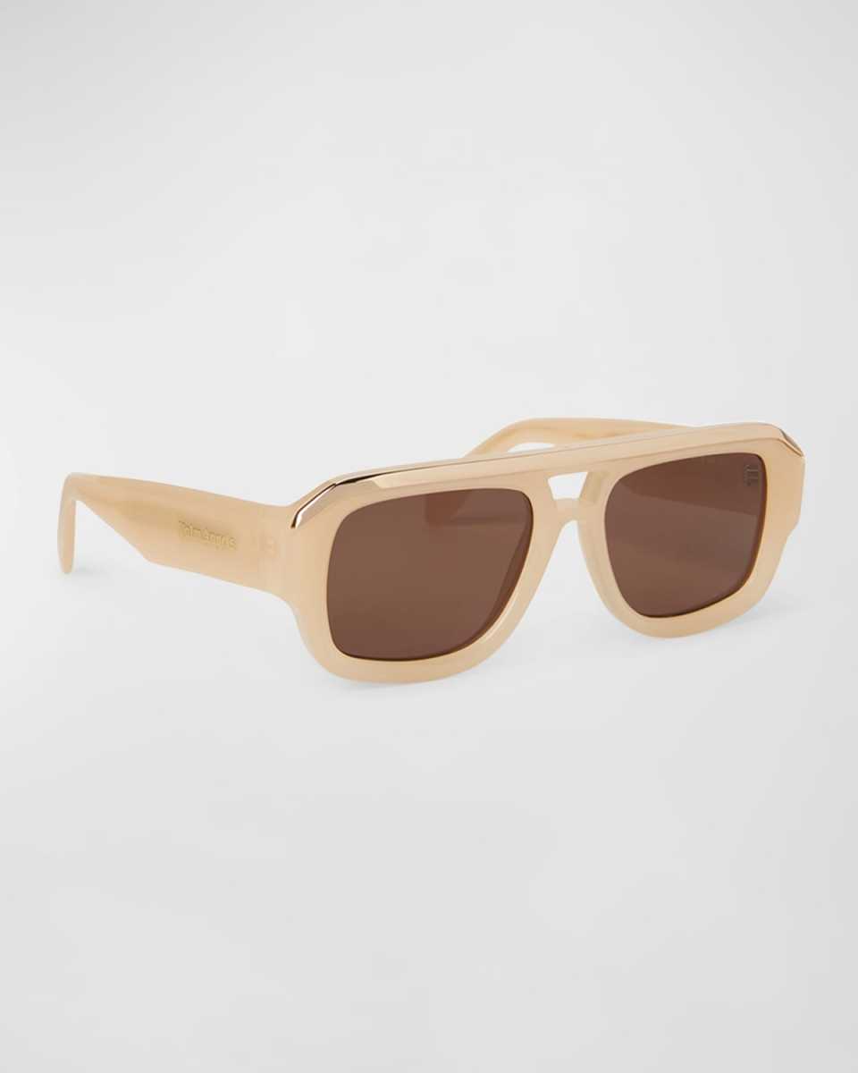 Stockton Sand Acetate Aviator Sunglasses