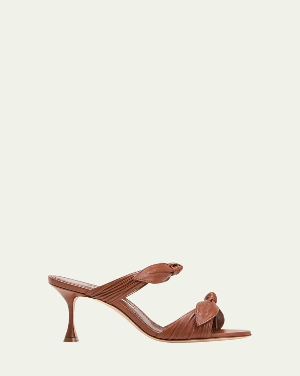 Lollo Knotted Bow Slide Sandals