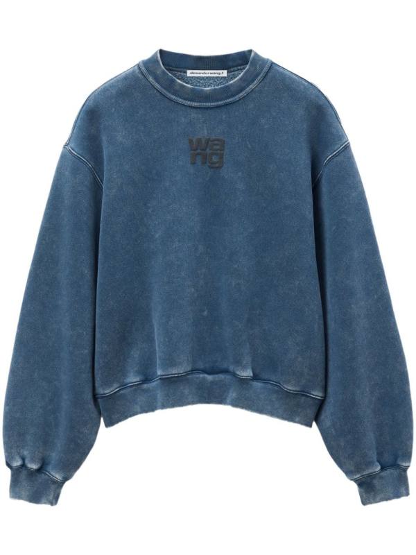 Puff logo-appliqué sweatshirt
