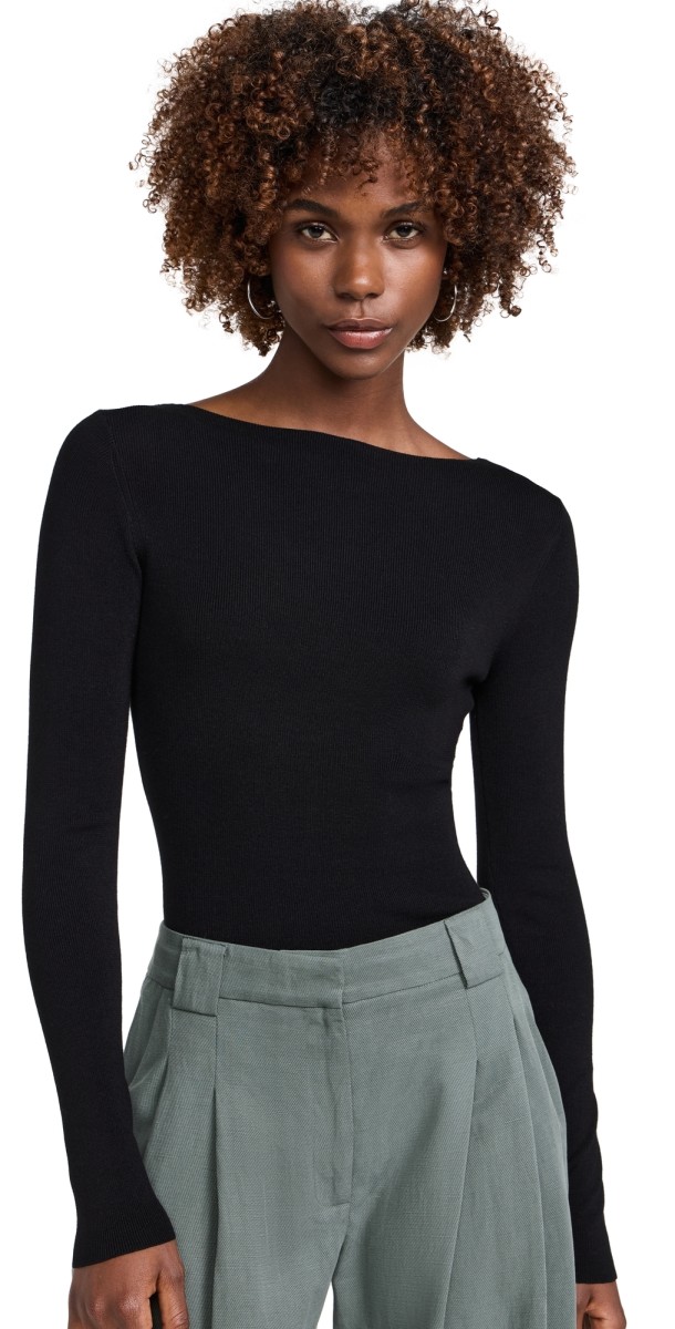 St. Agni Cut Out Bodysuit Black