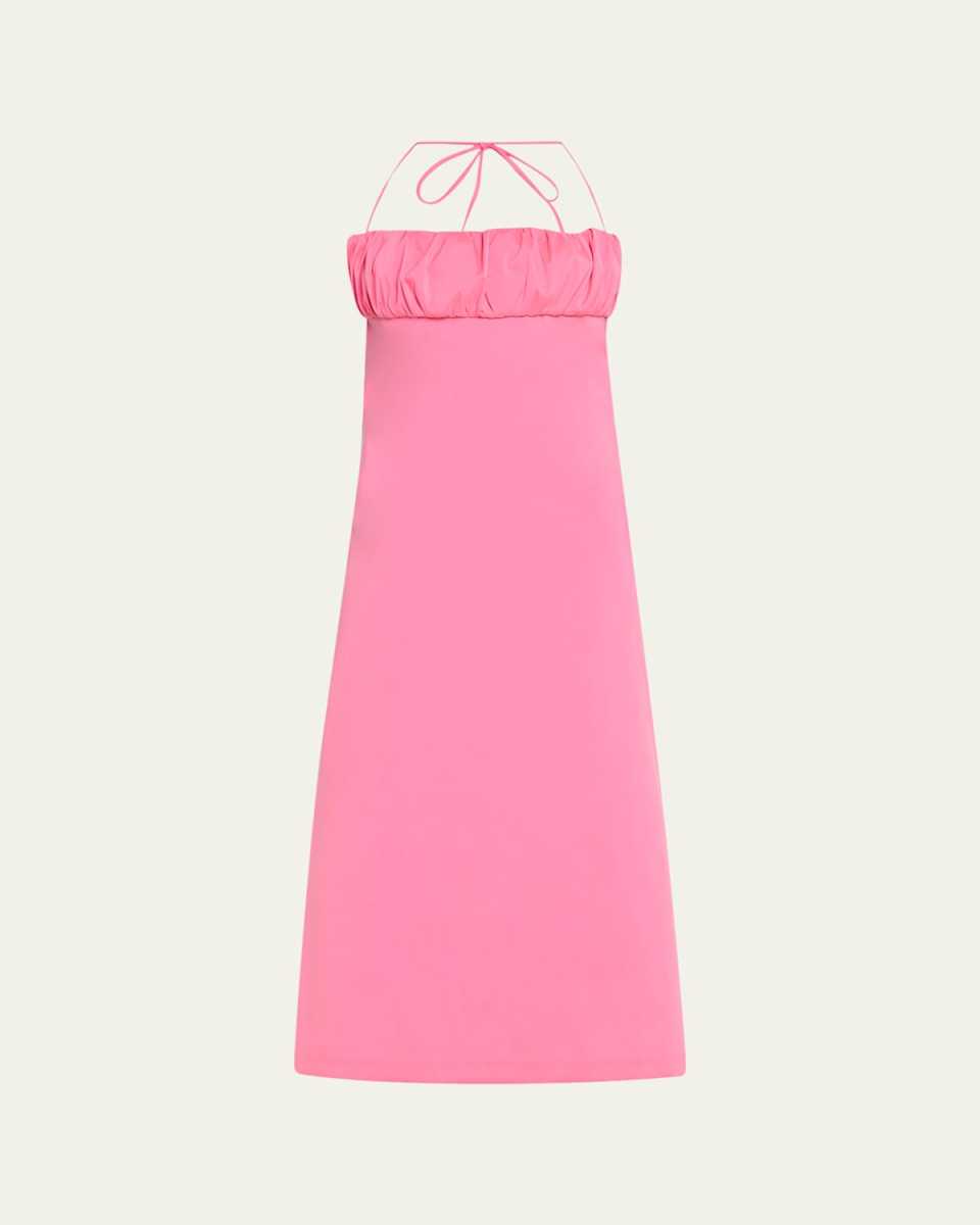 Ruched Bust Midi Dress